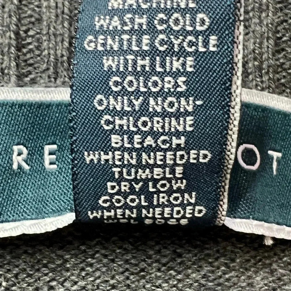 Karen Scott Womens Pullover Sweater Gray Marled Ribbed Front 100% Cotton L - Picture 8 of 8